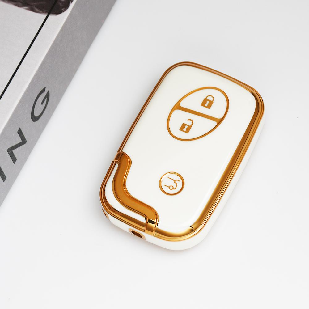 

For Lexus CT200h ES 300h IS250 GX400 RX270 RX450h RX350 LX570 3 4 Buttons TPU Protection Case Key Cover Fob 3 button key cover белый