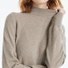 GOELIA Women's Semi-High Collar Cashmere Sweater