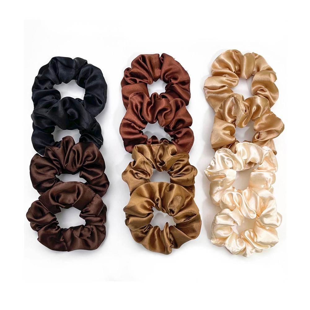 

12 шт./1 комплект Цветная тканевая художественная большая повязка для волос Женский набор повязок на голову Простая универсальная повязка для волос