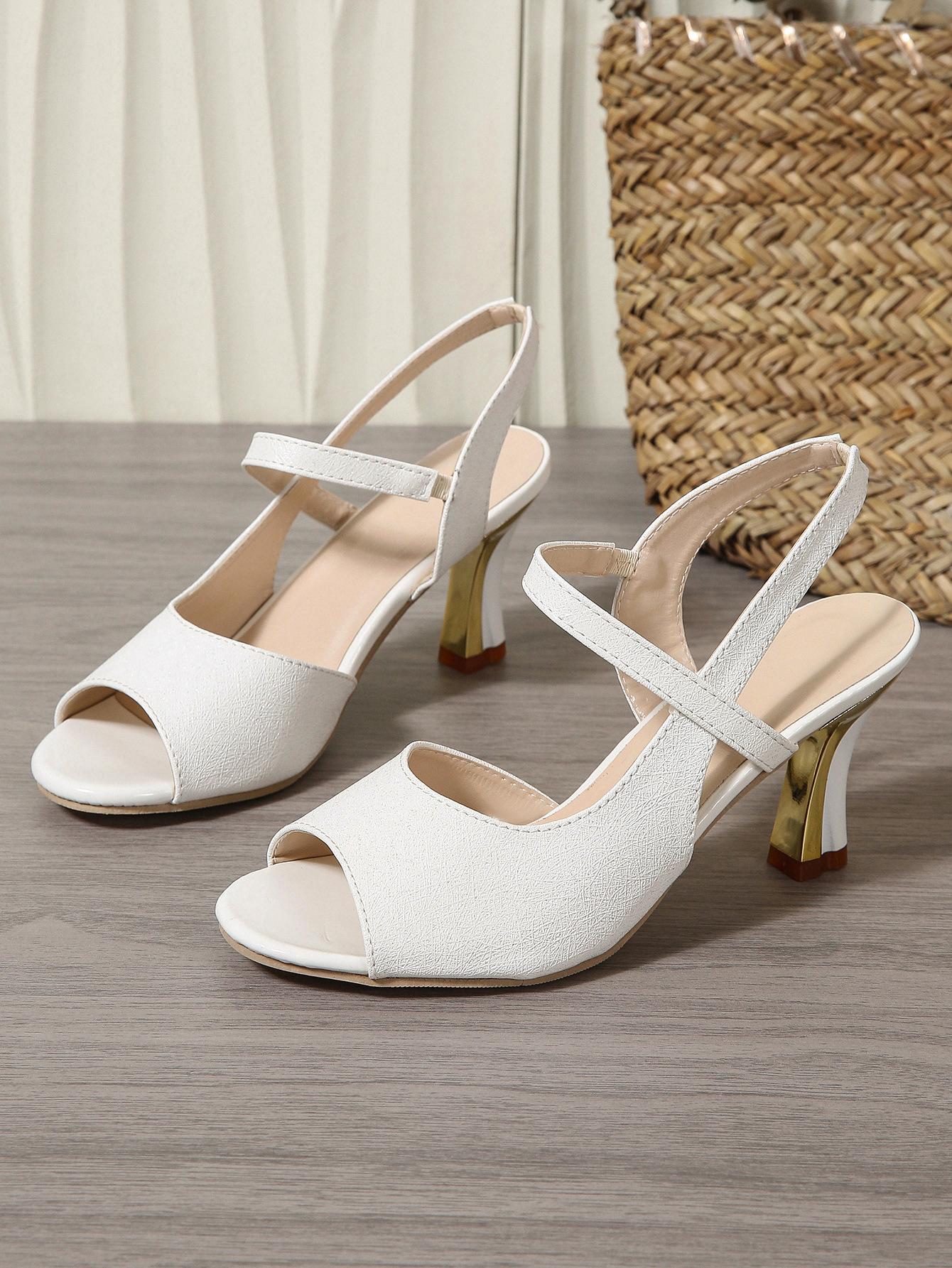 

Fashion Elegant High Heel Women s Shoes 2025 New Summer Fashion Peep Toe Chunky Sandals Luxury Sexy Party Non Slip Pumps Zapatillas 35 білий