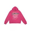 Felpa da uomo leggera in cotone con stampa a lamina Vestibilità ampia Streetwear Pullover Autunno