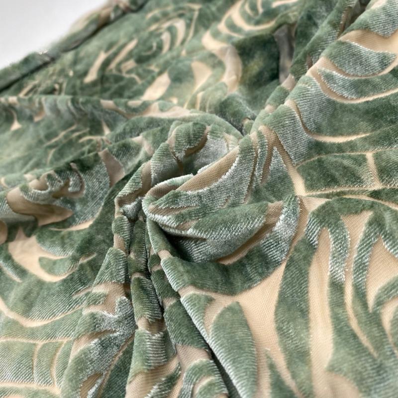 50cm/100cm*150cm Floral Pattern Stretchy Velvet Fabric African Lace Spandex Jacquard Fabric for DIY Sewing Clothing Dresses