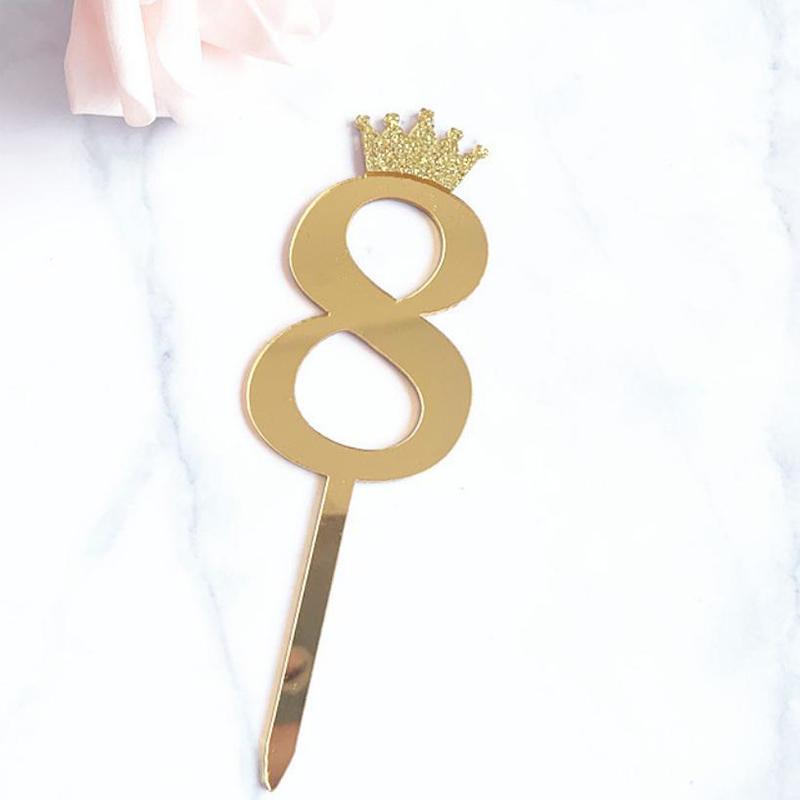 Digitale Krone Plug-In Kuchen Plug-In Multi-Stil Geburtstagstorte Dekoration Hochzeitsfeier Zubehör