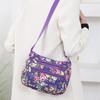 1 Pezzo Borsa a Spalla da Donna con Stampa Floreale Oxford Diagonal Piccola Quadrata Borsa a Mano Multifunzionale Casual da Viaggio Borsa a Tracolla