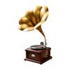 Gramophone Decorative Model Antique-Influenced Vintage Ornament with