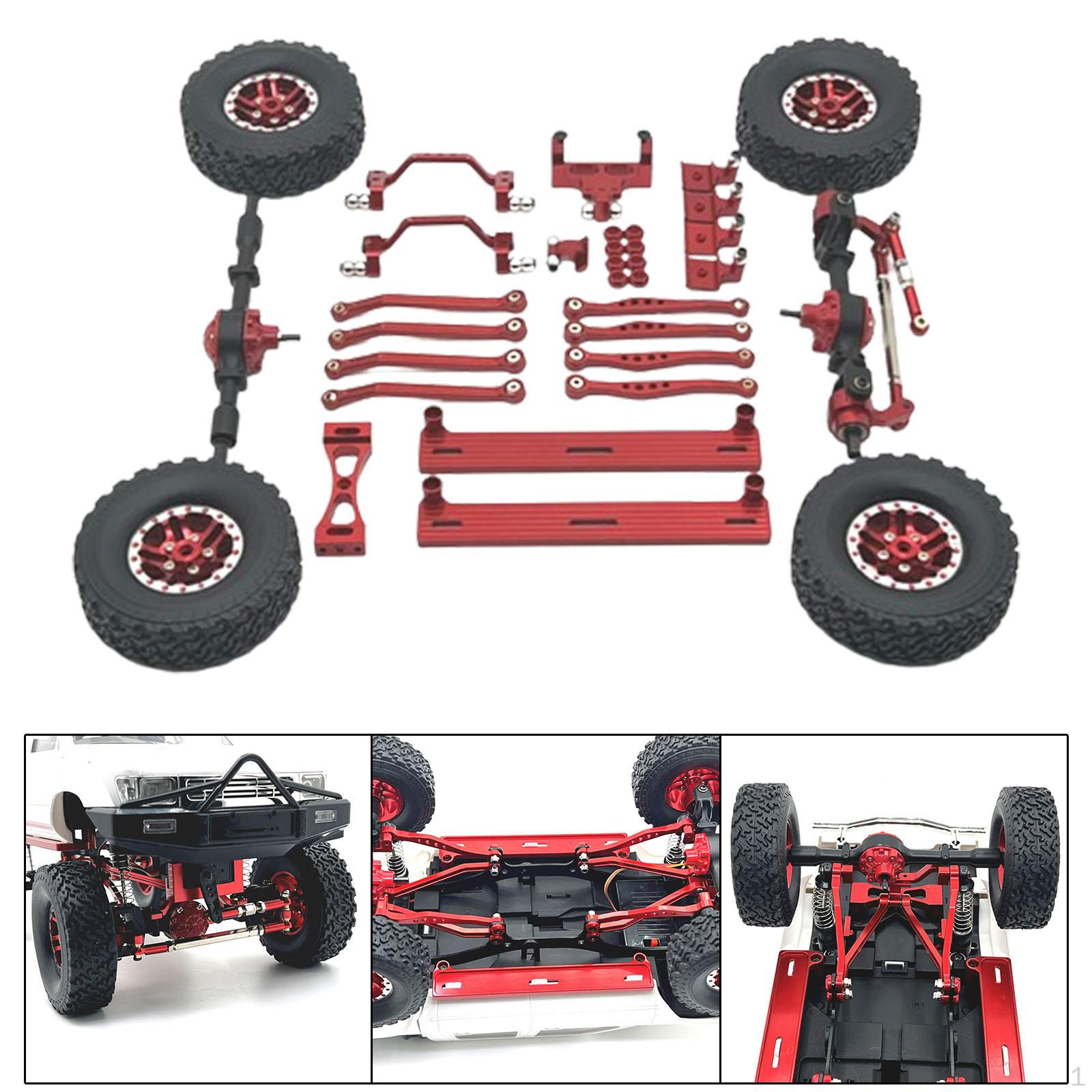 

1/16 RC Upgrades Kit Front and Rear Shock Tower Repair Part Wheel Hub Tire для C64