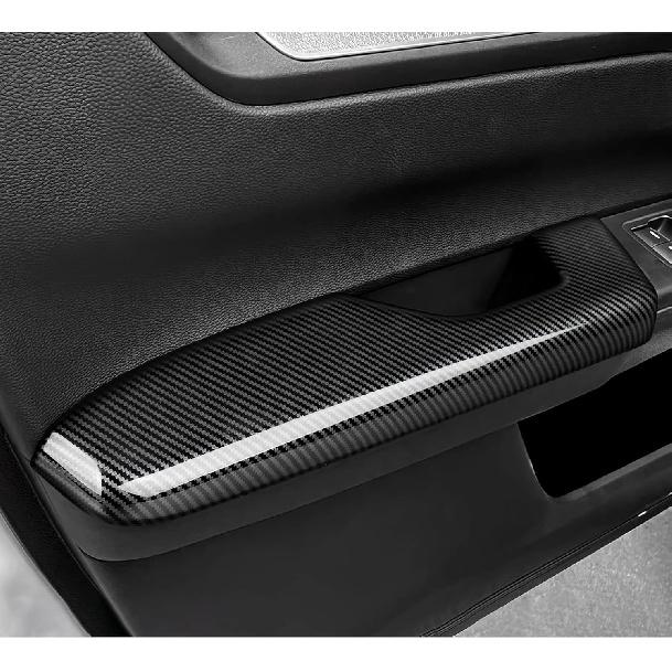 Car Inner Door Handle Armrest Cover Decals for Honda CR-V  2024 Accessories CRV ABS Carbon Fiber Interior Stickers