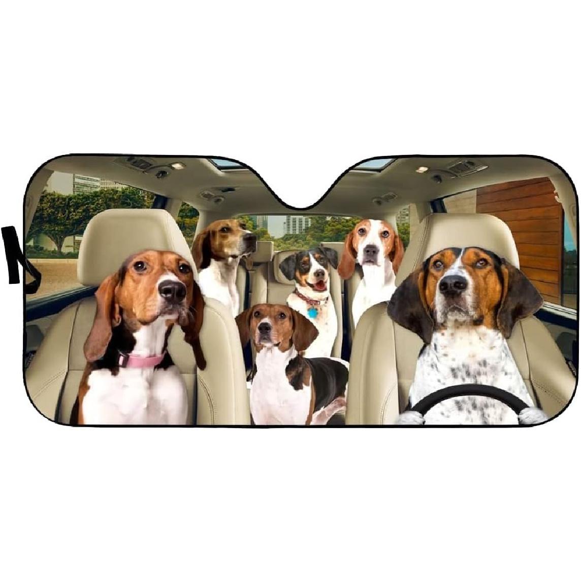 

Windshield Sun Shade Treeing Walker Coonhound Windshield Shade Cover Heat and Sun Prevention Keeps Vehicle Cool for Most Sedans SUV Truck Automotive 51 x 28