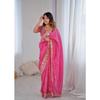 Beautiful Saree Is Elegantly Decorated Gives a Perfect Look To the Outfit.