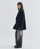 Ezio One Button Cashmere Blend Handmade Jacket_Navy