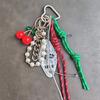 Exquisite Multi-Element Bag Pendant High-Grade Hand-Woven Rope Beaded Rope Keychain Versatile Bag Decoration Accessories Gifts