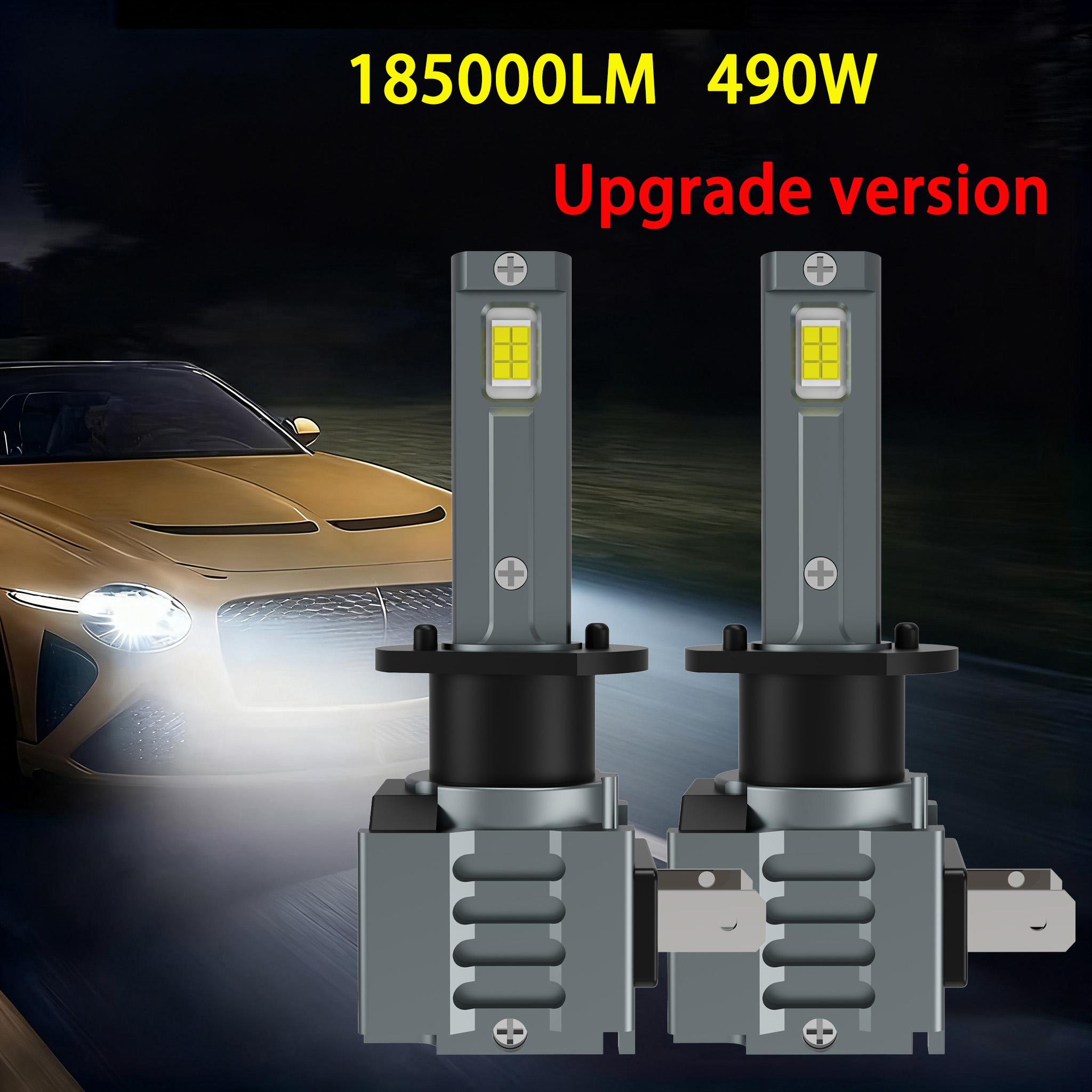 

Heyword 2Pc H7 Socket Base LED Car Headlight 460W High Power Turbo Bulb 6000K155000LM Chip Mini Light Plug Play Wiress with Fan H1 Upgrade version