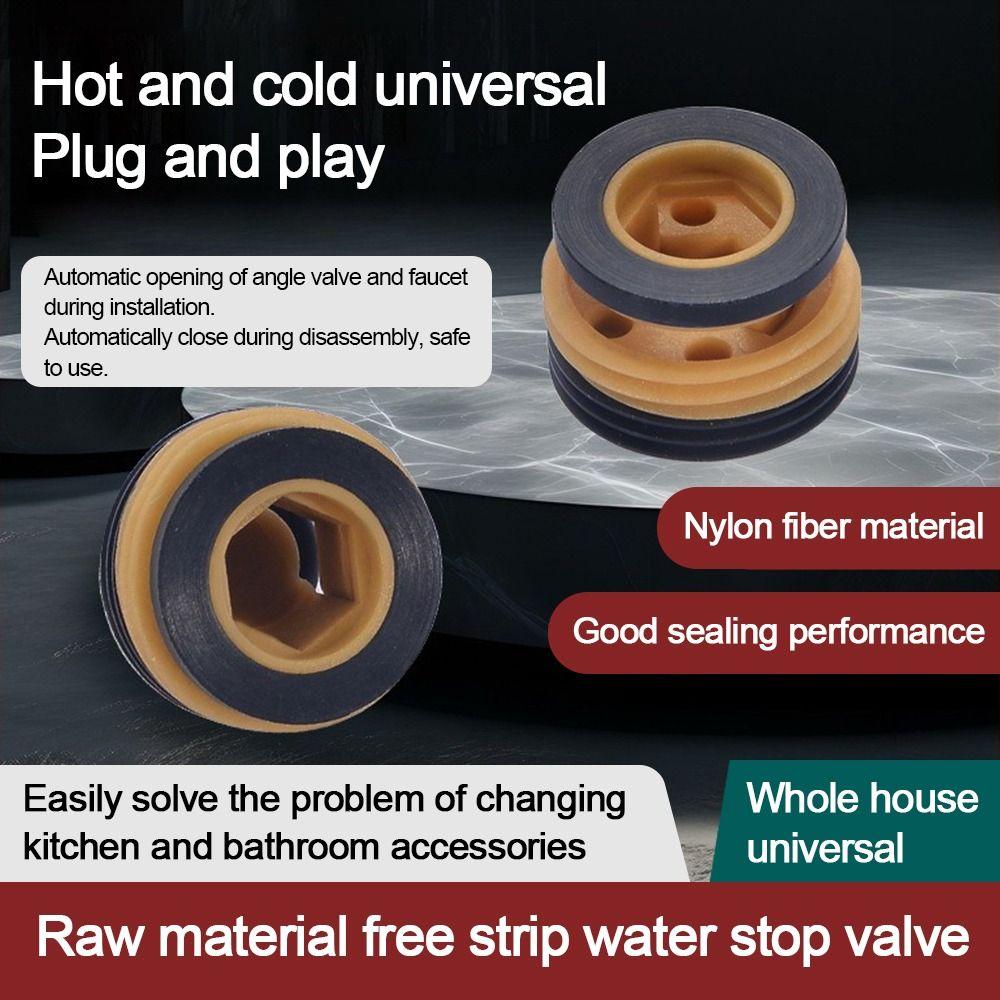 

1/3/5pcs Non-return Angles Valves Gasket Nylon Sealing Gasket Durable Water Stop Valve 3pcs