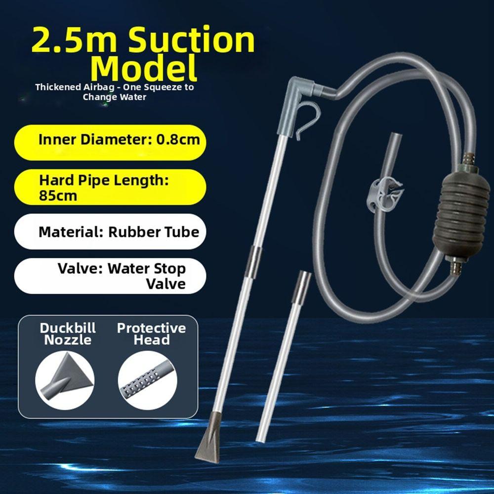 1Pcs 1.9/2.2/2.5m Fish Tank Siphon Vacuum Gravel Sand Cleaner  for Aquarium Water Change Maintenance
