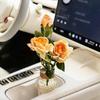 French-style Flower Car Ornaments Frayed Edge Rose Car Decor Car Interior Decoration  Gifts