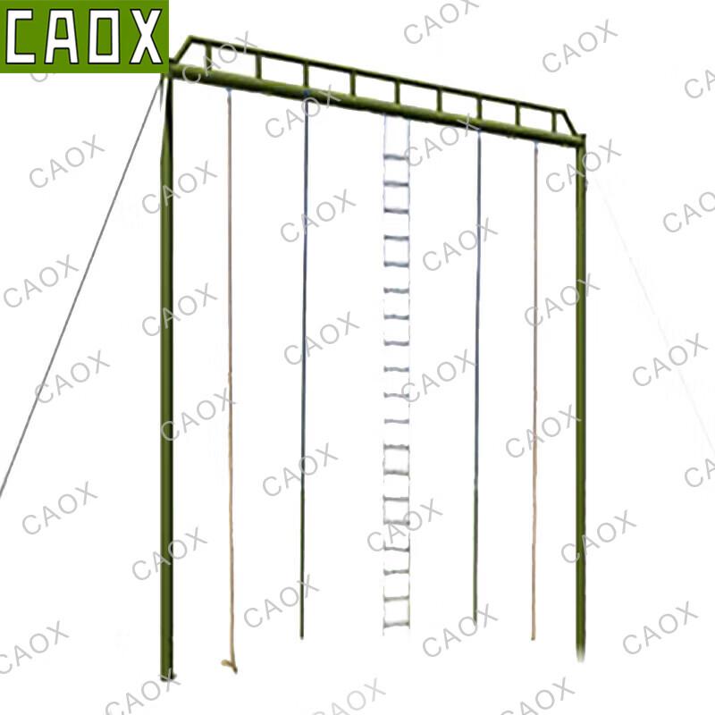 CAOX Outdoor Large Climbing Frame with Ropes and Poles