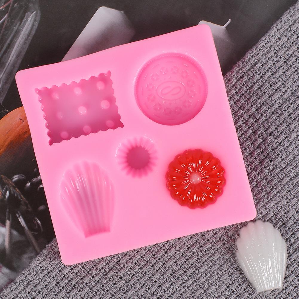 DIY Silicone Mold Lovely Shell Doughnut Shape Fondant Cake Decorating Tools Soap Mold Cake Chocolate Baking
