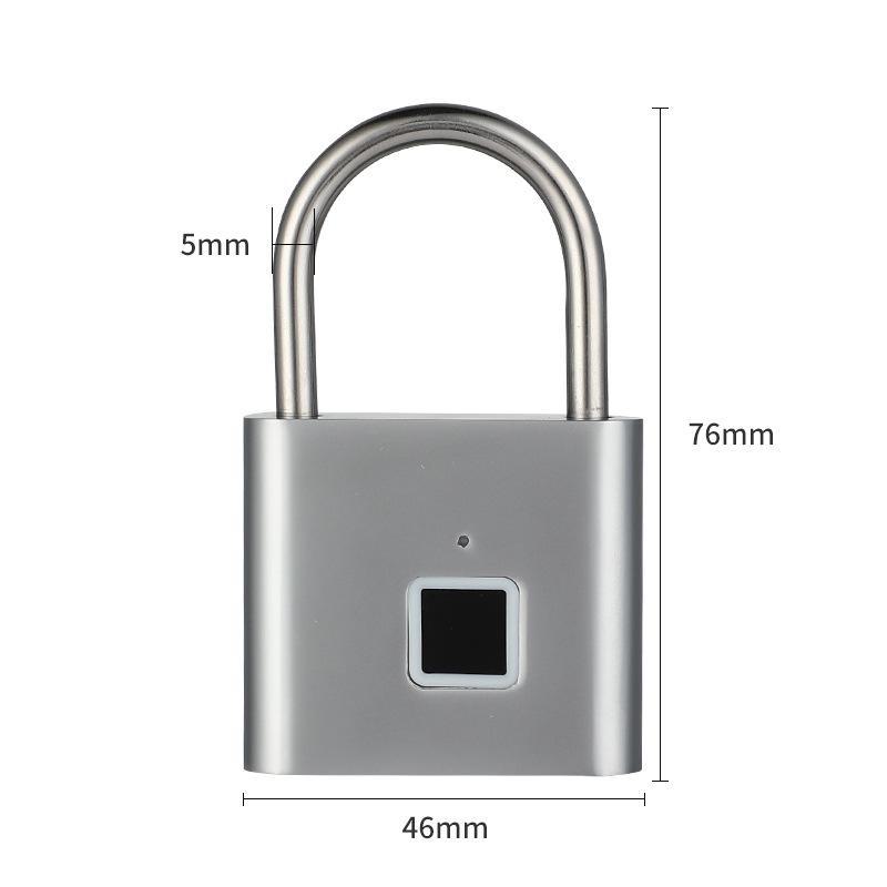 Smart Outdoor Fingerprint Padlock, Waterproof and Rust-proof. Electronic, Anti-theft, Password Lock for Doors, Cabinets.