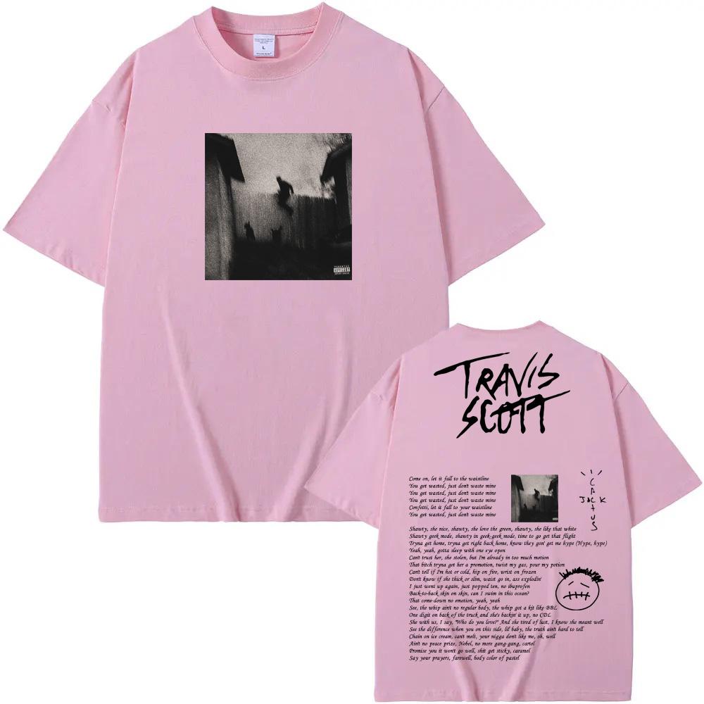 Travis and Scott-DUMBO T-shirt Graphic Printing Hip Hop CottonTee-shirt American Rapper Punk Tshirt Ropa Hombre Gothic Clothing