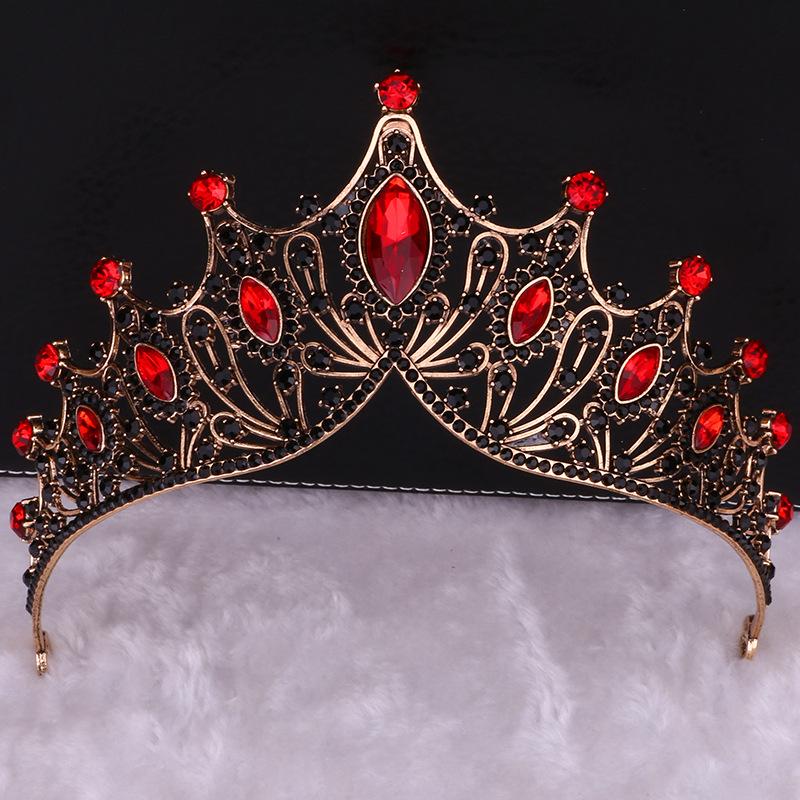 Bridal Crown Tiara Princess Birthday Rhinestone Crown Atmospheric Wedding Dress Accessories