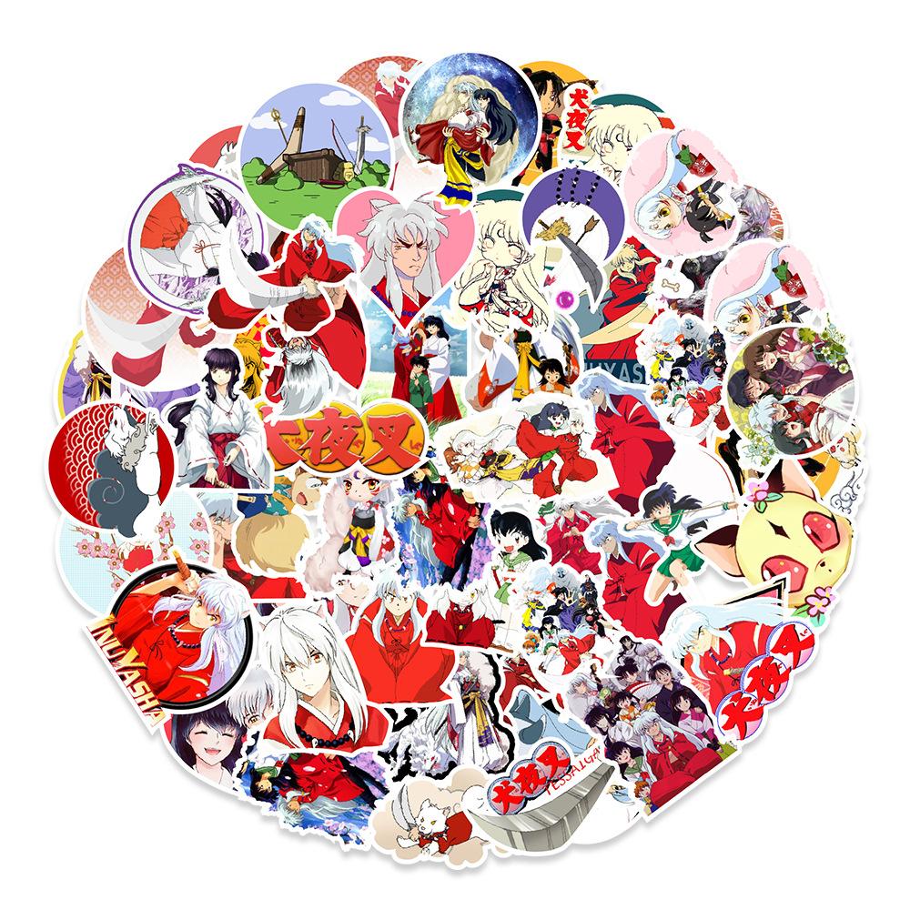 50 Japanese Comic Graffiti Stickers Car Suitcase Skateboard Mobile Phone Decoration Stickers