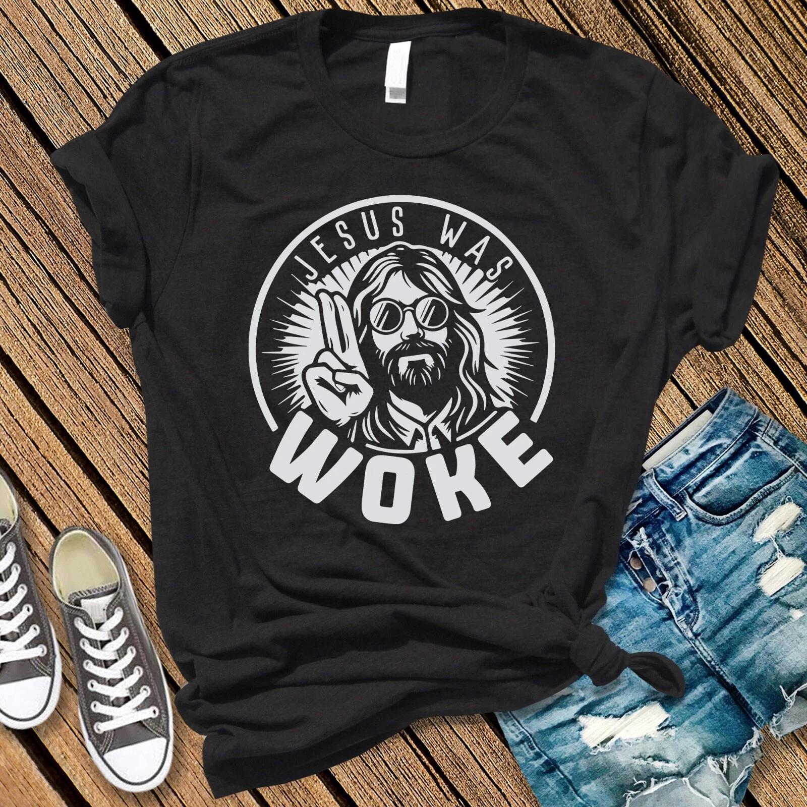 Jesus was Woke t-shirt, Democrat Shirt, Anti-MAGA tee, Anti-Republican 4XL