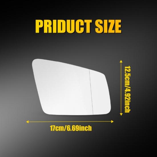 Mirror Glass Heated Replacement Right For Mercedes-Benz C 250 300 350 2012-2014