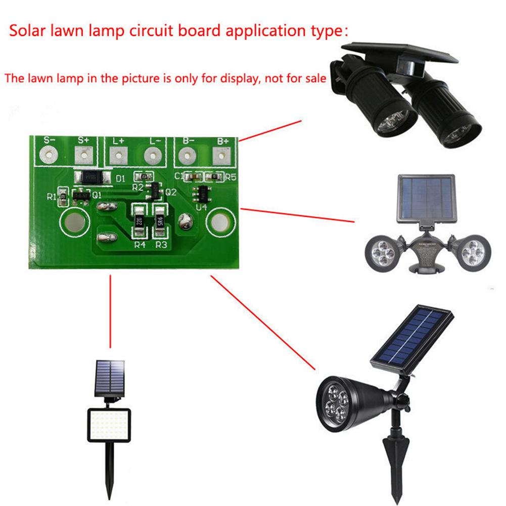 3.7V Solar Lamp Board Control Sensor Eco-friendly Night Light Module Controller Portable Multi-function Preservation with Switch