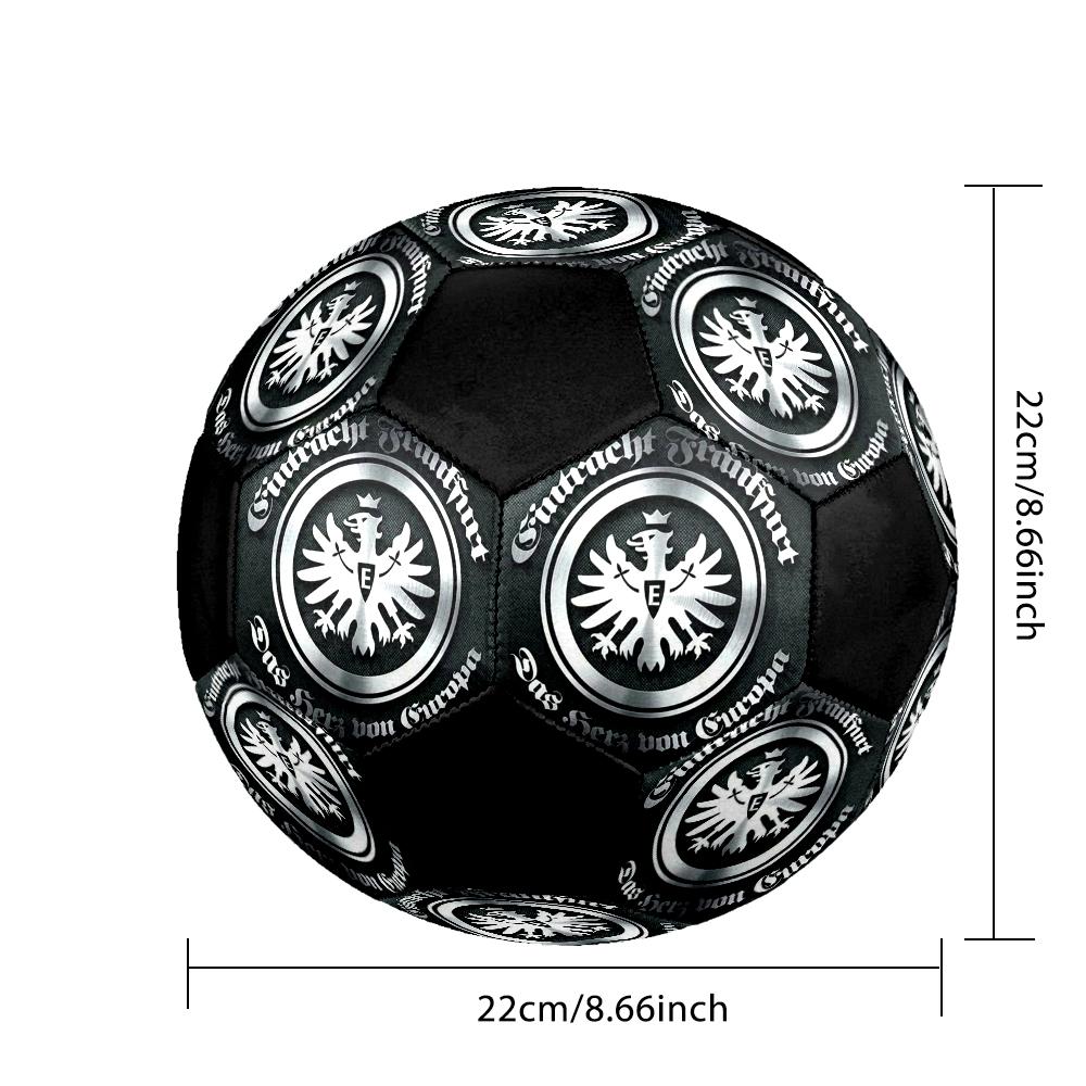 Frankfurt Football Indoor Soccer Ball Colorful Machine Stitched PVC Size 5 Team Training Competition Ready Durable High-Bounce Cool Sports Gift