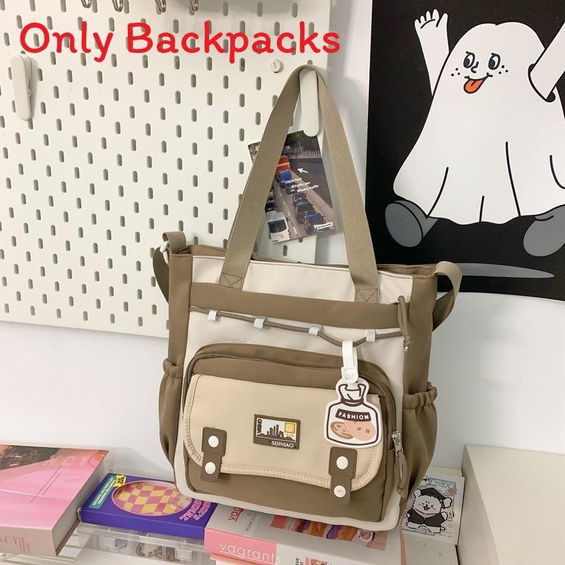 Fashion Color Collision Large Capacity Student Backpack For School Travel And