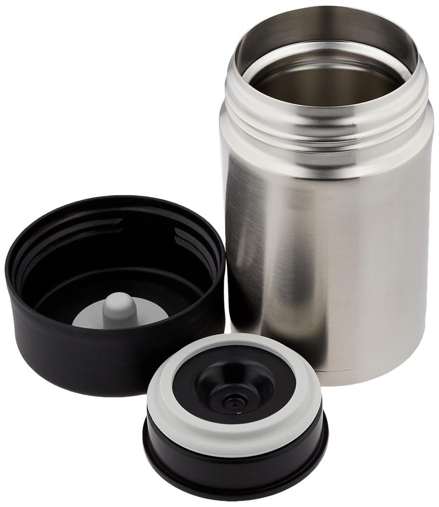 THERMOS Vacuum Insulated Food Stainless RHC0602 Jar, Clear, JBN-500, Steel,