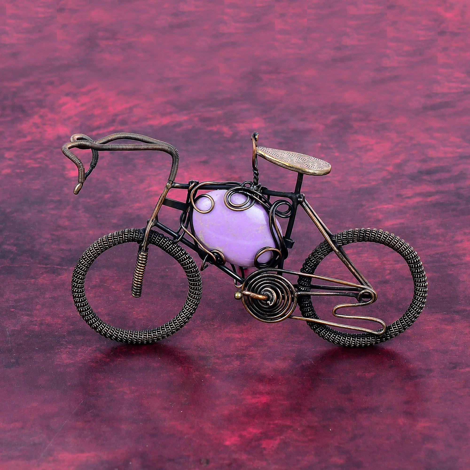 Phosphosiderite Gemstone Pendant Copper Wire Wrapped Jewelry Dainty Cycle Pendant