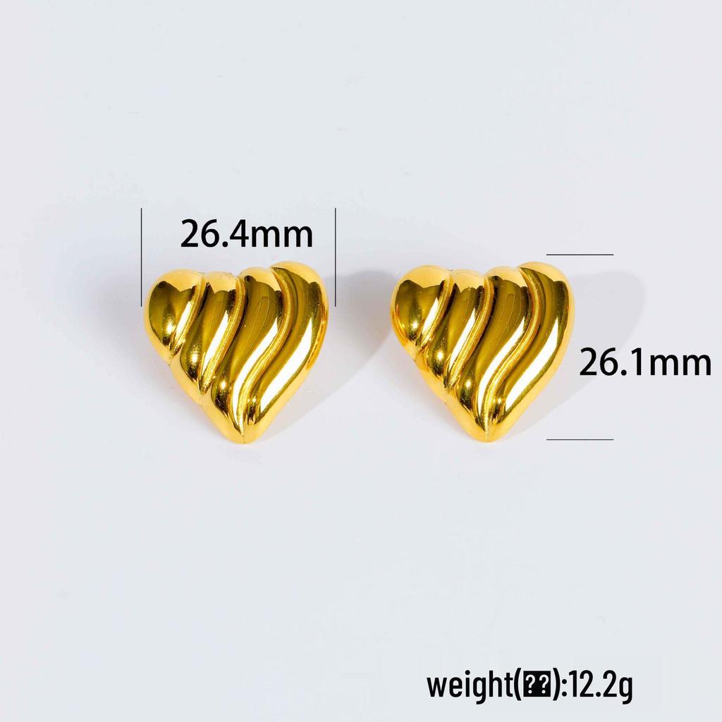 European-American Titanium Steel Gold Triangle Earrings: High-End, Unique, Stainless Steel Design.