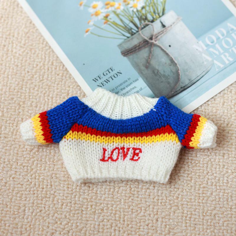 20cm Cotton Doll Accessories: Plush Dog Sweater, Scarf, Hat Set