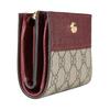 Gucci GG Marmont Logo Classic Leather Wallet Medium Women Wallet Beige Red 841360-AAE5E-6258