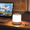 Touch Rechargeable Three-Color Dimming Night Light Bedroom Sleep Lamp Eye Protection Soft Light Bedside Table Lamp For Sleeping