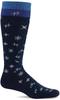 Sockwell TWINKLE Compression High Navy 1 SW122W Women's Socks, Socks, S/M (21.5cm-24.0cm), Width, Pair,