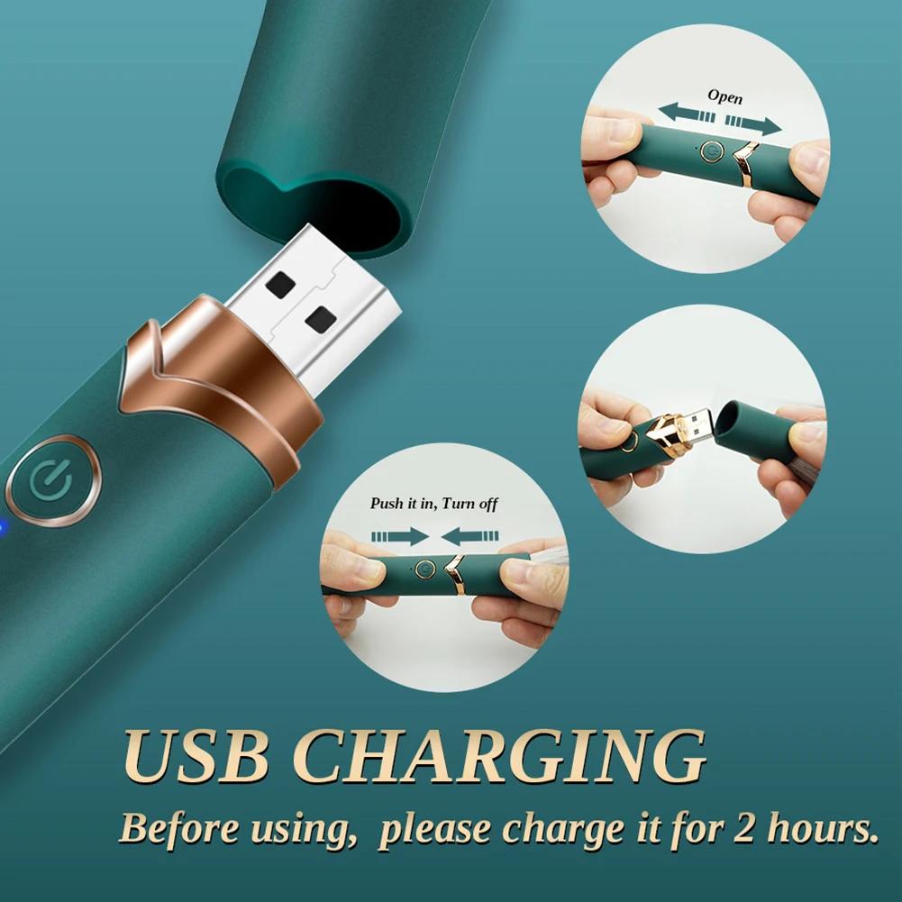 Makeup Brush Vibrator for Women G-Spot Nipple Clitoral Vibrators Orgasm Massager Heating Dildo AV Magic Massage Adult Sex Toys