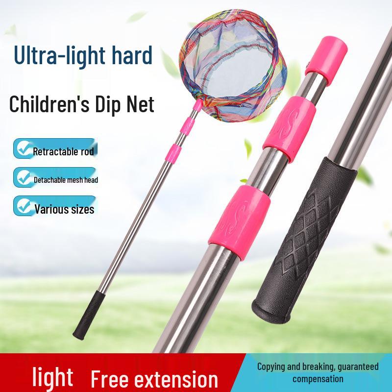 Children's Outdoor Fishing Net: Durable Net Bag for Catching Small Fish, Shrimp, and Butterflies.