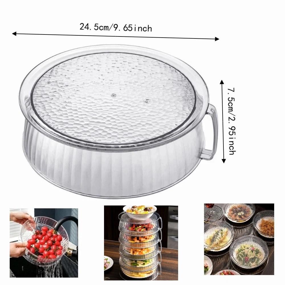 Multifunctional Plastic Food Cover Insulation Dish Cover Microwave Splatter Cover Household