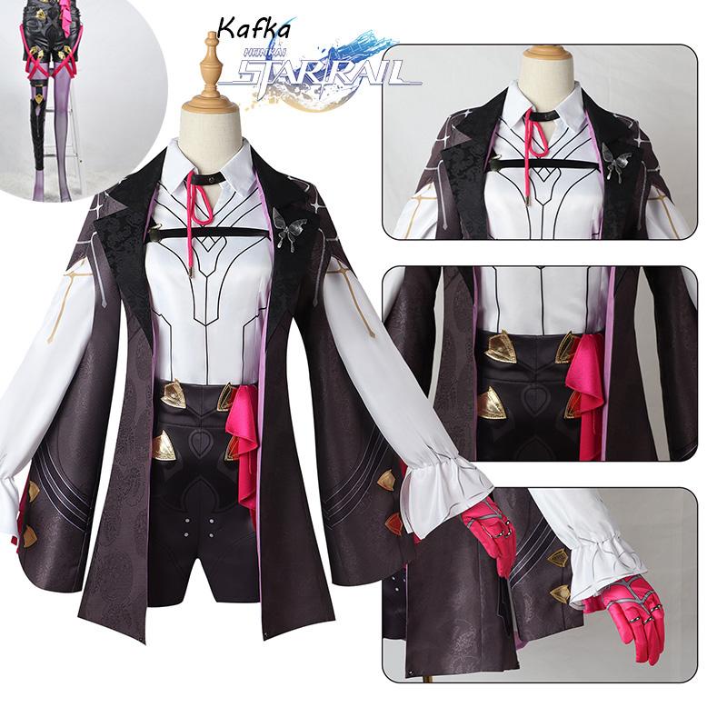 Honkai Rail Star Kafka Game Cosplay Costume Halloween Party Comic Con Up Dress