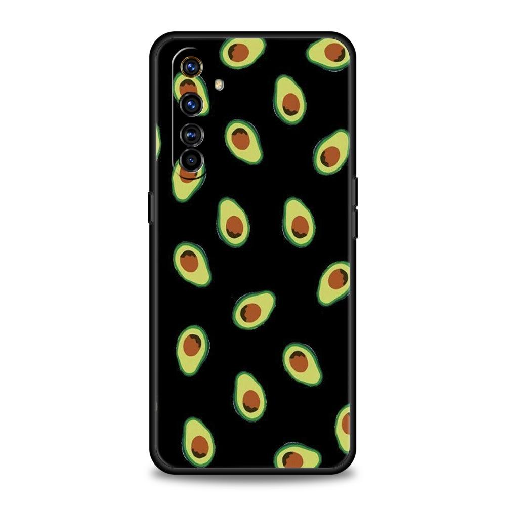 Cute Avocado Soft TPU For Realme 13 12 11 10 9 Pro Plus GT3 GT2 C21 C25 C35 C53 C55 C67 Pro 5G Phone Case Cover Fundas Capas Bag