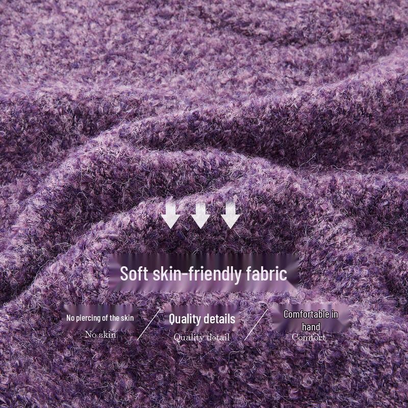 Demana Women's Velvety Wool Blend Loose Knit Sweater