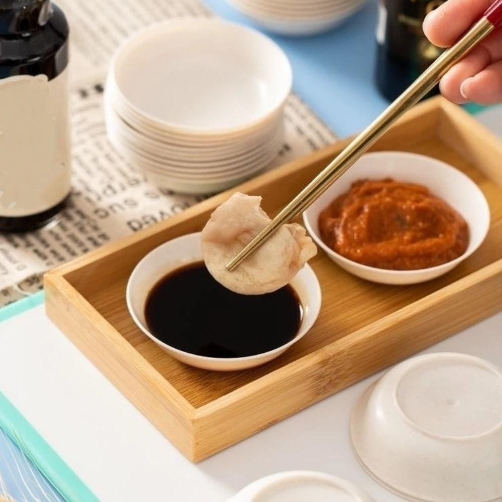 Biodegradable Disposable Sauce Bowls Round Thickening Food Containers Multifunctional Anti Fall Dipping Bowls BBQ Party