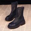 Korte Laarzen met Dikke Zool Ademend en Comfortabel Lente en Zomer Platte Schoenen met Mesh Stof Veelzijdige en Ademende Laarzen