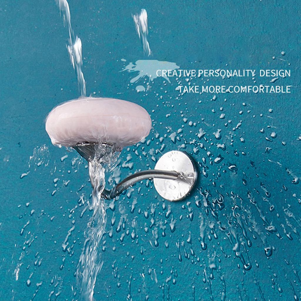 Magnetische Seifenschale aus Edelstahl, abtropfender Seifenständer, Wandmontage, Seifenhalter, Haken für Zuhause, Wohnheime und Hotelgebrauch