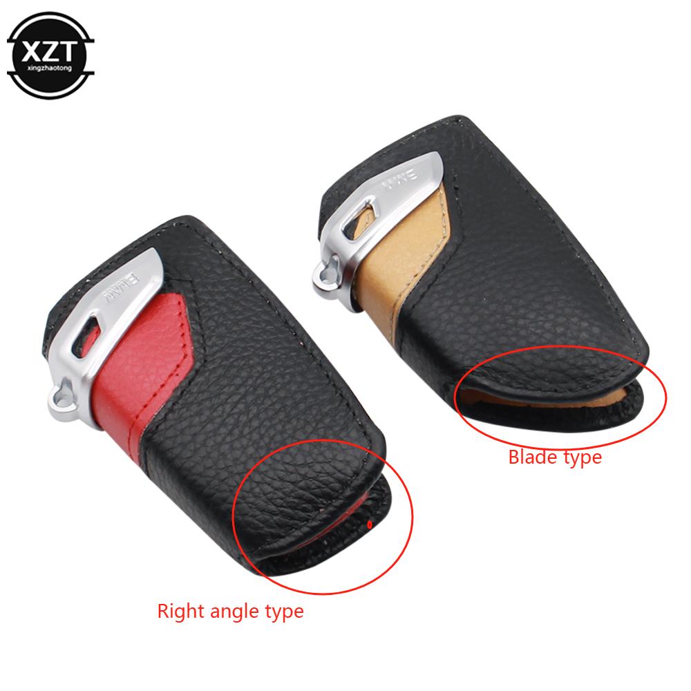 Leather Key Case for BMW F31 F30 X5 F15 X1 X3 X5 X6 3 5 Series F10 F30 for BMW Key Case Key Protection Case Car Accessories