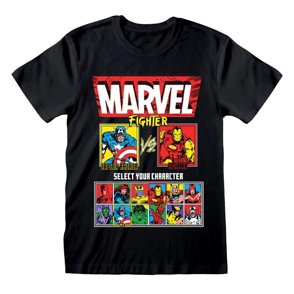Marvel Comics Unisex Adult Vs Screen T-Shirt