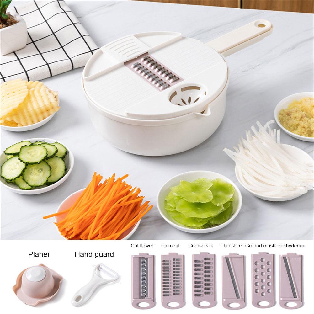 Multifunctional Vegetable Chopper Carrots Potatoes Manual Cut Shred Slicer Radish Rasp Kitchen Accessories Vegetable Cutter