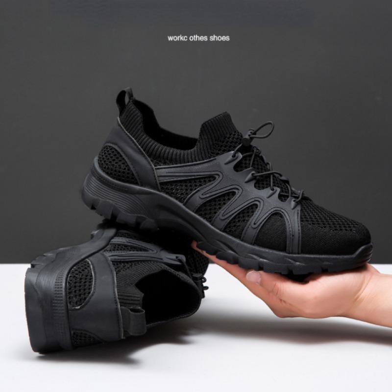 Fashion Men Soft Hiking Shoes Summer Breathable Mesh Sneakers Light Green Hike Footwear Walking Shoes Outdoor Shoes Climbing Shoe Male